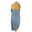 Szürke-kék mintás női tunika