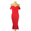 Kép 1/2 - Missguided piros sellő fazonú női alkalmi egészruha