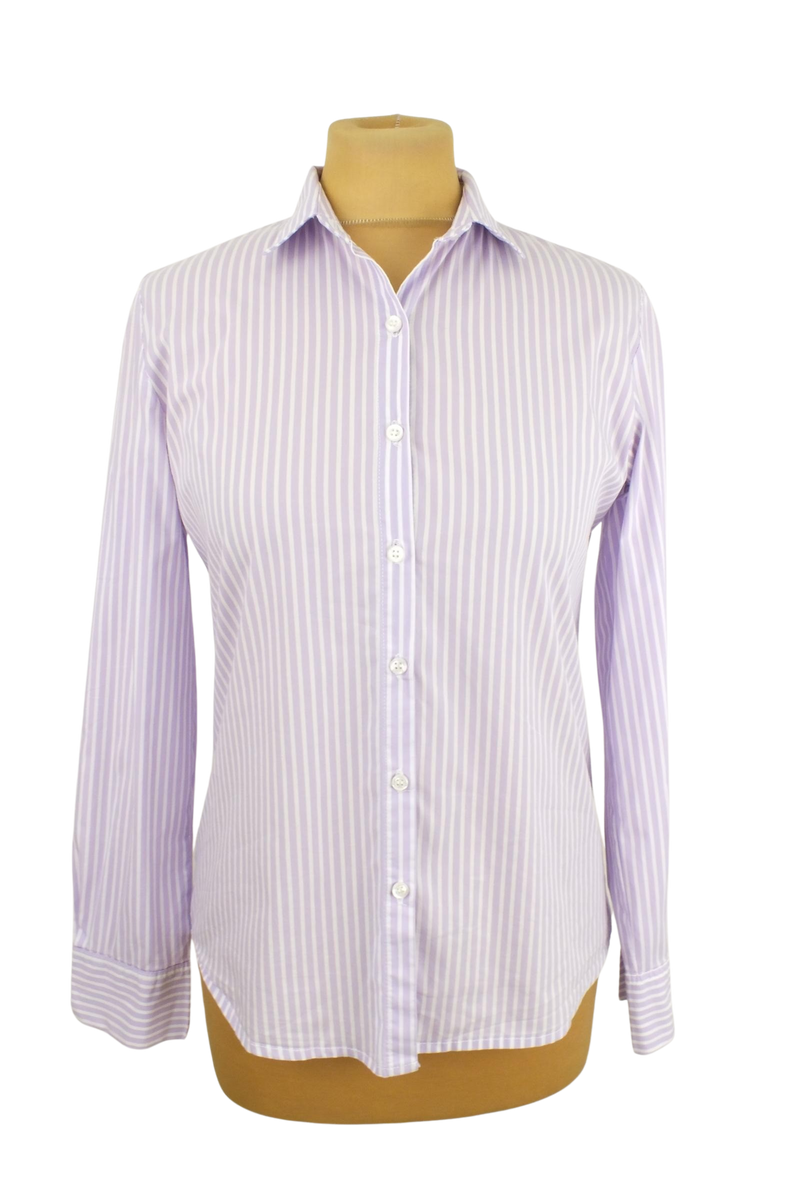 Margie lila-fehér csíkos női ing