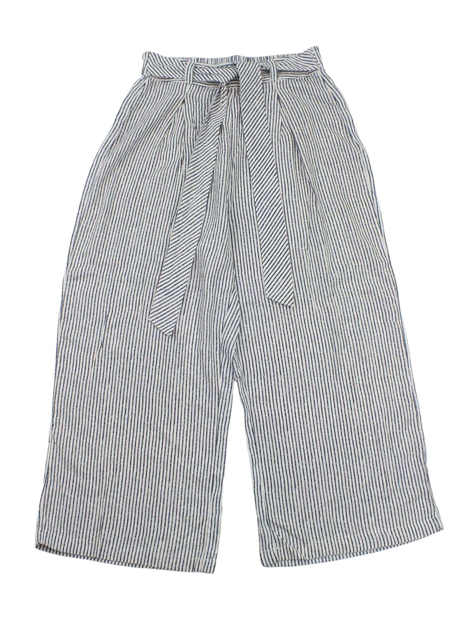Laura Torelli kék-fehér csíkos női nadrág